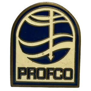 Profco Belt Buckle Brass Hit Line USA‎ 2" Business Vintage